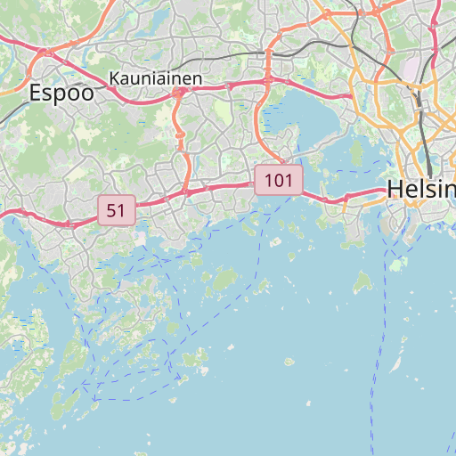 helsingin kartta välimatkat Espoo–Helsinki etäisyys