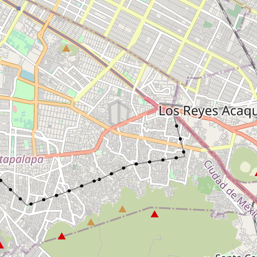 Los Reyes metro station - Mexico City Metro | Metro Line Map