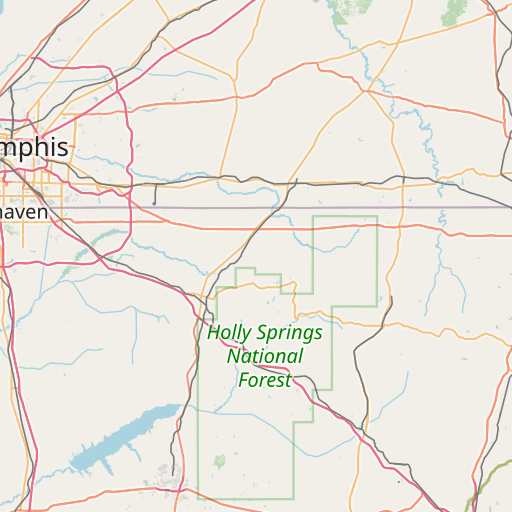 Distance between Memphis, TN and Osceola, AR